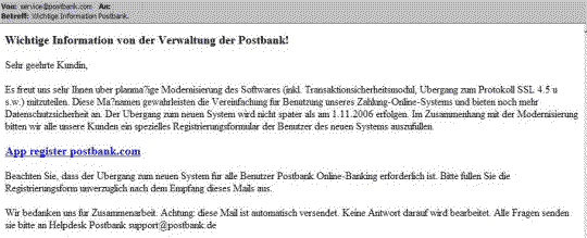 Phishing - Postbank