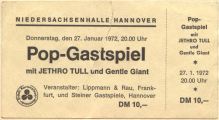 Willi 's first Tull-concert 1972 in Hanover (with Gentle Giant) - HaJo Graue, do you remember ...?