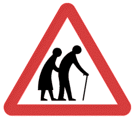 Vorsicht, alte Leute!