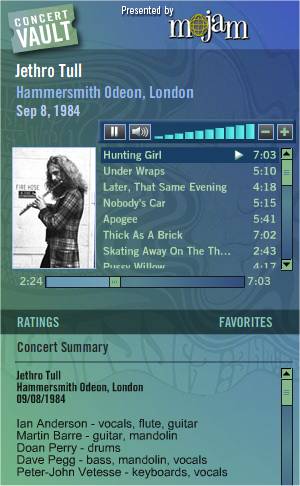 Jethro Tull at Hammersmith Odeon 1984