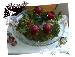 Weihnachtsdekoration: Adventskranz