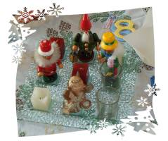 Weihnachtsdekoration: Holzfiguren