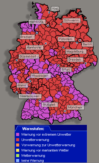 Wetterwarnung 18.01.2007 - 12 Uhr